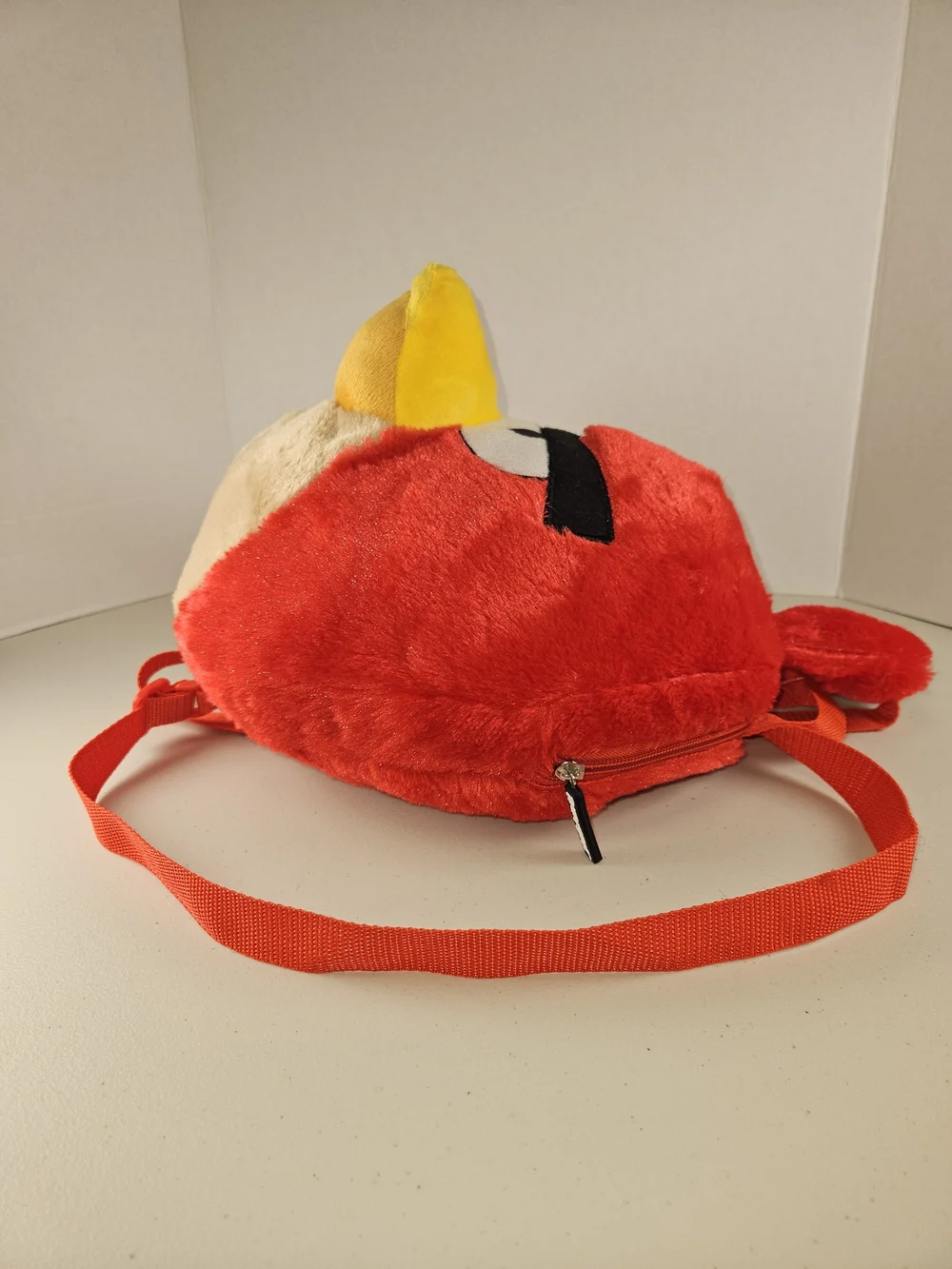 NWT Red Plush Angry Bird Kids Backpack - Soft Character Bag